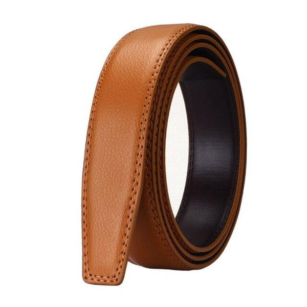 Real Cow Genuine Belts Strip Only for Men Blue Color Cowskin Leather Automatic 31mm Width Without - SolaceConnect.com