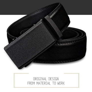 Automatic Ratchet Buckle with Cow Genuine Leather Belts for Men  -  GeraldBlack.com