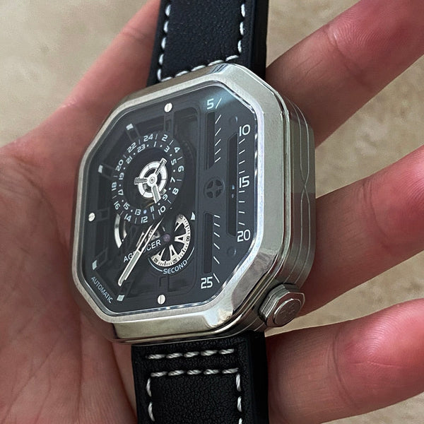 Automatic Self-wind Mechanical Movement Luxury Sports Watch for Men - SolaceConnect.com