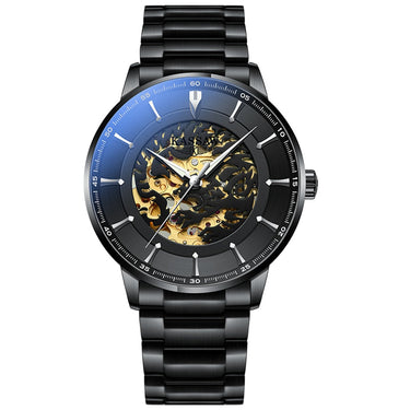 Automatic Watch Skeleton Men's Mechanical Watch Luxury 42mm Stainless Steel Sapphire Crystal Waterproof Wristwatches  -  GeraldBlack.com