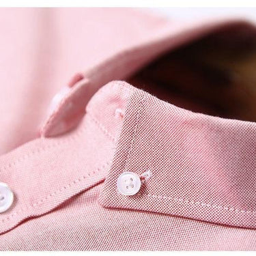 Autumn' and 'Spring Oxford Denim Long Sleeve Plain Men’s Shirts in 8 Colors - SolaceConnect.com
