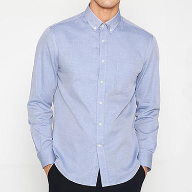 Autumn' and 'Spring Oxford Denim Long Sleeve Plain Men’s Shirts in 8 Colors  -  GeraldBlack.com