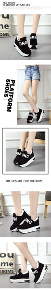 Autumn Fashion Women's Slip On Casual Flat Platform Shoes with Round Toe  -  GeraldBlack.com