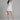 Autumn Korean Thin Stitching Single-breasted Shirt Dresses White Pocket Office Sheath Pencil Mini Dress  -  GeraldBlack.com