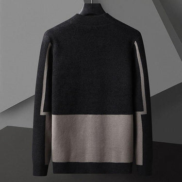 Autumn Men's Line Decor Long Sleeves Knitting Slim Fit Sweater Cardigan - SolaceConnect.com