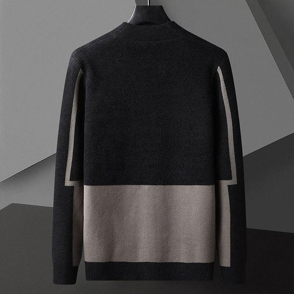 Autumn Men's Line Decor Long Sleeves Knitting Slim Fit Sweater Cardigan - SolaceConnect.com