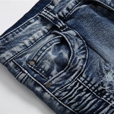 Autumn Retro Hole Cotton Denim Plus Size Jeans Pants for Men - SolaceConnect.com