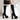 Autumn Sexy Elastic Fabric Flock Slim Fit Thighs Black Platform Super High Women Boots Knitted Wool Shoes  -  GeraldBlack.com