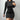 Knitted Polka Dot Mini Dress Women Autumn Long Sleeve Three-Dimensional Decoration Bodycon Sexy - SolaceConnect.com