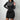 Knitted Polka Dot Mini Dress Women Autumn Long Sleeve Three-Dimensional Decoration Bodycon Sexy - SolaceConnect.com