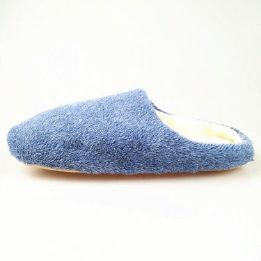 Autumn Winter Fashion Soft Sole Cotton Plush Warm Indoor Slippers for Men - SolaceConnect.com
