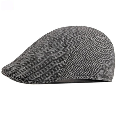 Autumn Winter Fashion Vintage Style Striped Beret Hat for Men  -  GeraldBlack.com