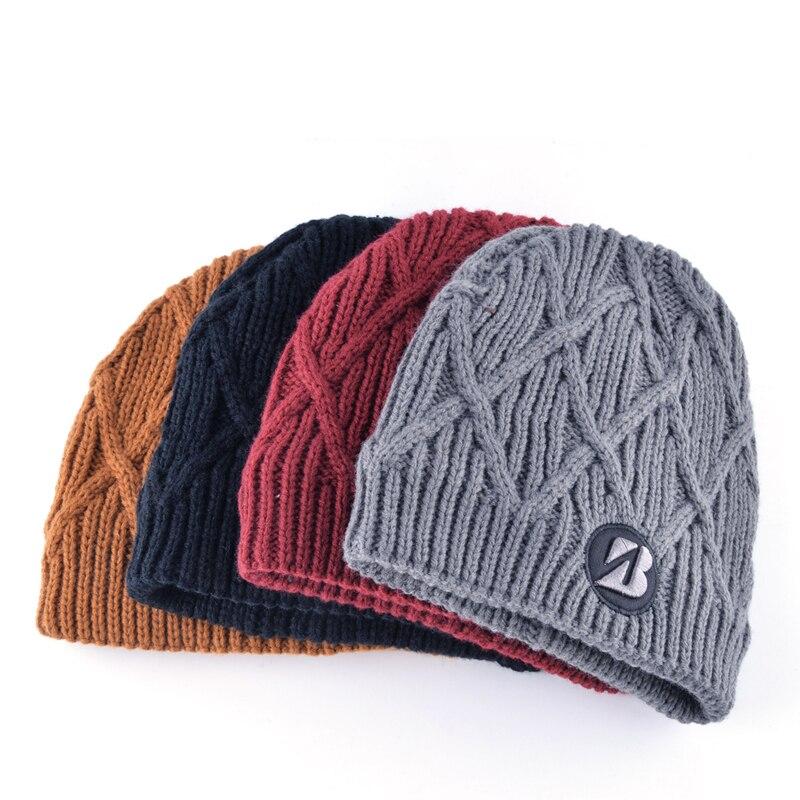 Autumn Winter Fashion Warm Knitted Striped Beanies for Men and Women  -  GeraldBlack.com