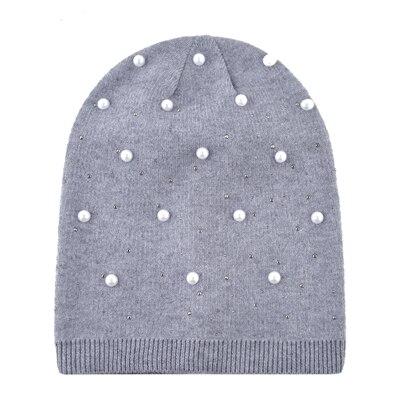 Autumn Winter Fashion Warm Pearl Knitted Beanies for Men and Women - SolaceConnect.com