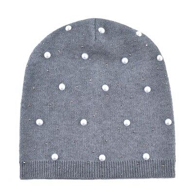 Autumn Winter Fashion Warm Pearl Knitted Beanies for Men and Women - SolaceConnect.com