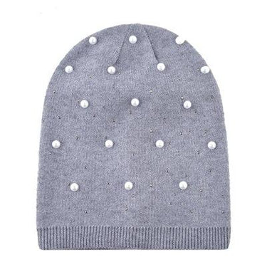 Autumn Winter Fashion Warm Pearl Knitted Beanies for Men and Women  -  GeraldBlack.com