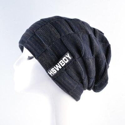 Autumn Winter Plaid Knitted Beanies Hats for Men and Women - SolaceConnect.com