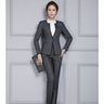 Autumn Winter Professional Pantsuits with Jackets for Office Ladies  -  GeraldBlack.com