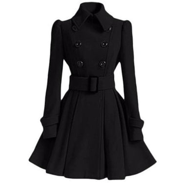 Autumn Winter Slim Vintage Double Breasted Long Jacket for Women  -  GeraldBlack.com