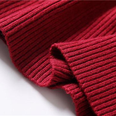 Autumn Winter Thickening Basic Women's Slit Neckline Strapless Sweater - SolaceConnect.com