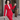 Autumn Winter Wear Red Women's Formal Pantsuit with Pant and Jacket  -  GeraldBlack.com