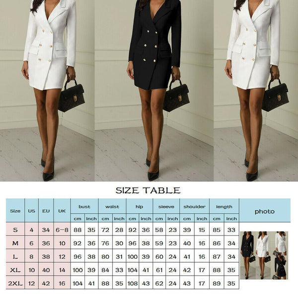 Autumn Winter Women's Casual Double Breasted Long Jackets with Pocket - SolaceConnect.com