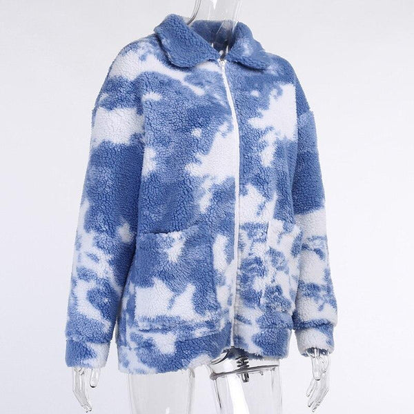 Autumn Winter Women's Lamb Wool Fleece Oversize Overcoat Outwear - SolaceConnect.com