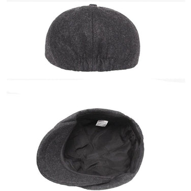 Autumn Winter Wool Vintage Octagonal Beret Cap for Men and Women - SolaceConnect.com