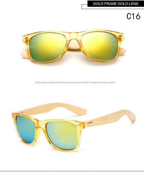 Bamboo Foot Wooden Vintage Designer Sunglasses for Men and Women - SolaceConnect.com