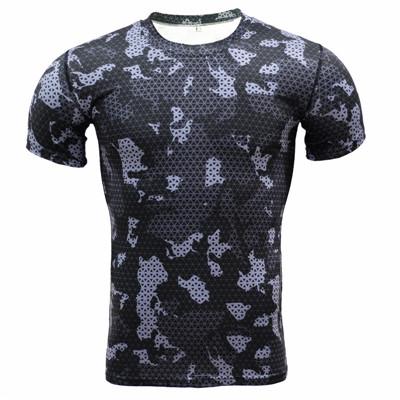 Base Layer Camouflage Crossfit Fitness Quick Dry Tight T-Shirts Tops & Tees - SolaceConnect.com