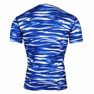 Base Layer Camouflage Crossfit Fitness Quick Dry Tight T-Shirts Tops & Tees  -  GeraldBlack.com