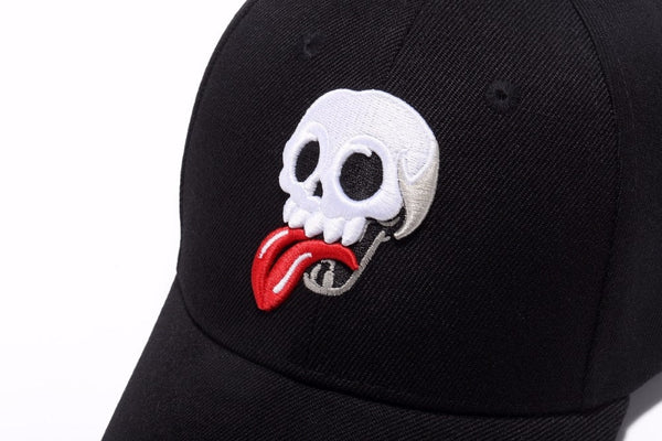 Baseball Cap Men Women Sunscreen Snapback Couple Hat Fashion Embroidery Skull Tongue Hip Hop Skateboard Bone Caps  -  GeraldBlack.com