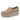 Beige Women's Spring Autumn Genuine Leather Moccasins Fall Slip-on Casual Shoes Round Toe Handmade  -  GeraldBlack.com