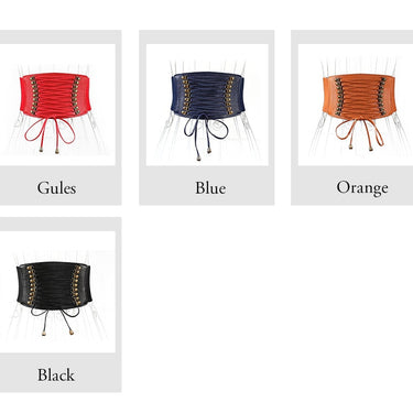 Belts for Women Elastic Wide Female Belt Fashion Tassel Belts for Dress Accessory  -  GeraldBlack.com