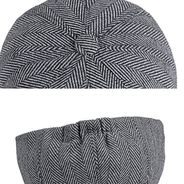 Beret Cap For Men Women British Style Octagonal Hat Black Tweed Berets Peaked Cap Classic boina masculina  -  GeraldBlack.com