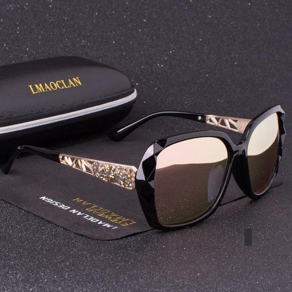 Big Elegant Design Polarized Sunglasses for Women with UV400 Lenses - SolaceConnect.com