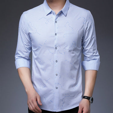 big pocket shirts for men clothing korean fashion long sleeve luxury dress casual clothes jersey  -  GeraldBlack.com