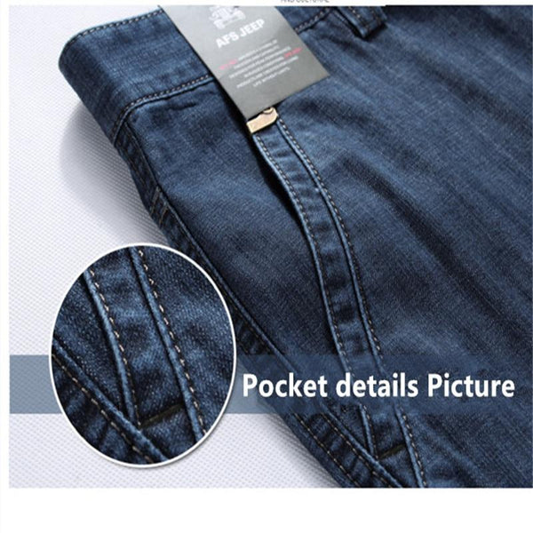 Big Size 29-40 42 Cargo Multi Pocket Jeans for Men in Casual Military Style - SolaceConnect.com