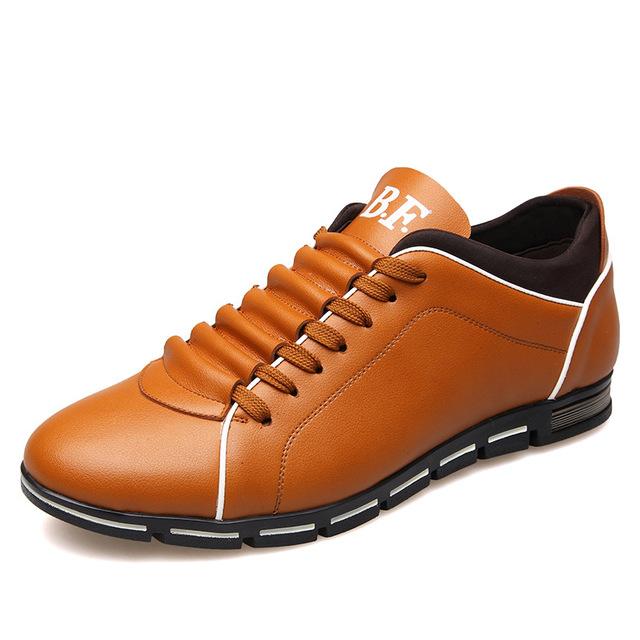 Big Size High Quality Genuine Leather Men's Breathable Casual Shoes - SolaceConnect.com