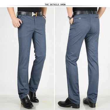 Big Size Men's Formal Business Straight Suit Pants Trousers for Summer - SolaceConnect.com
