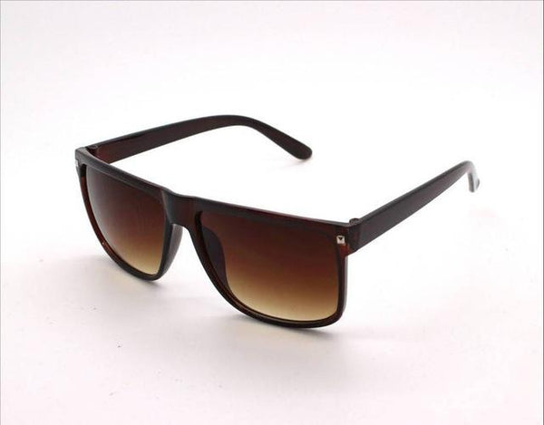 Big Square Frame Flat Top Retro Fashion Sunglasses for Women & Men - SolaceConnect.com