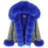 Big Winter Coat for Women Real Fox Raccoon Fur Thick Warm Hood Jacket  -  GeraldBlack.com