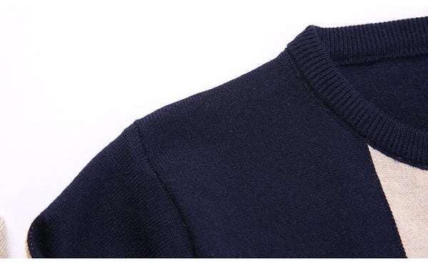 Black 5 Color Casual Thick Warm Winter Men's Luxury Knitted Pullover Sweater Wear Jersey Fashions 71819  -  GeraldBlack.com