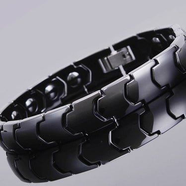 Black Ceramic White Bracelets For Women Men Health Therapeutic Magnetic Wristband Couples Jewellery Accessories  -  GeraldBlack.com