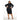 Black Color Long Sleeved Bodycon Sweater Dress with Knot Detail  -  GeraldBlack.com