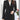 Black Color Office Lady Style Formal Business Suit Blazer for Women  -  GeraldBlack.com