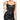 Black Front Zip Sweetheart Adjustable Strap Sleeveless Top for Women  -  GeraldBlack.com