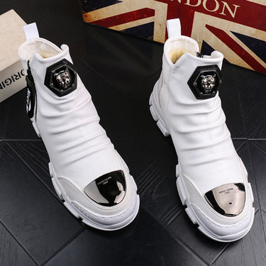 Black gold madman lion casual hi-top masculine men's absorb youth soft shoes of high quality b5  -  GeraldBlack.com