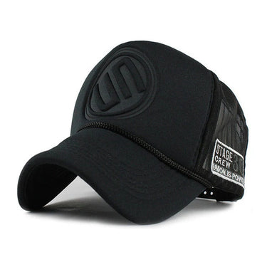 Black Leopard Print Curved Mesh Snapback Hip Hop Unisex Baseball Caps  -  GeraldBlack.com
