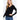 Black Long Sleeve V-neck Front Knotted Pattern Sweater for Women  -  GeraldBlack.com